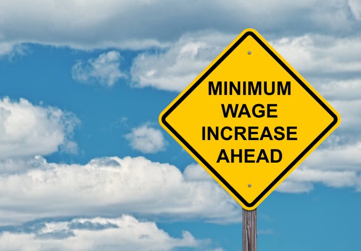 minimum wage increase sign on paying independent contractors