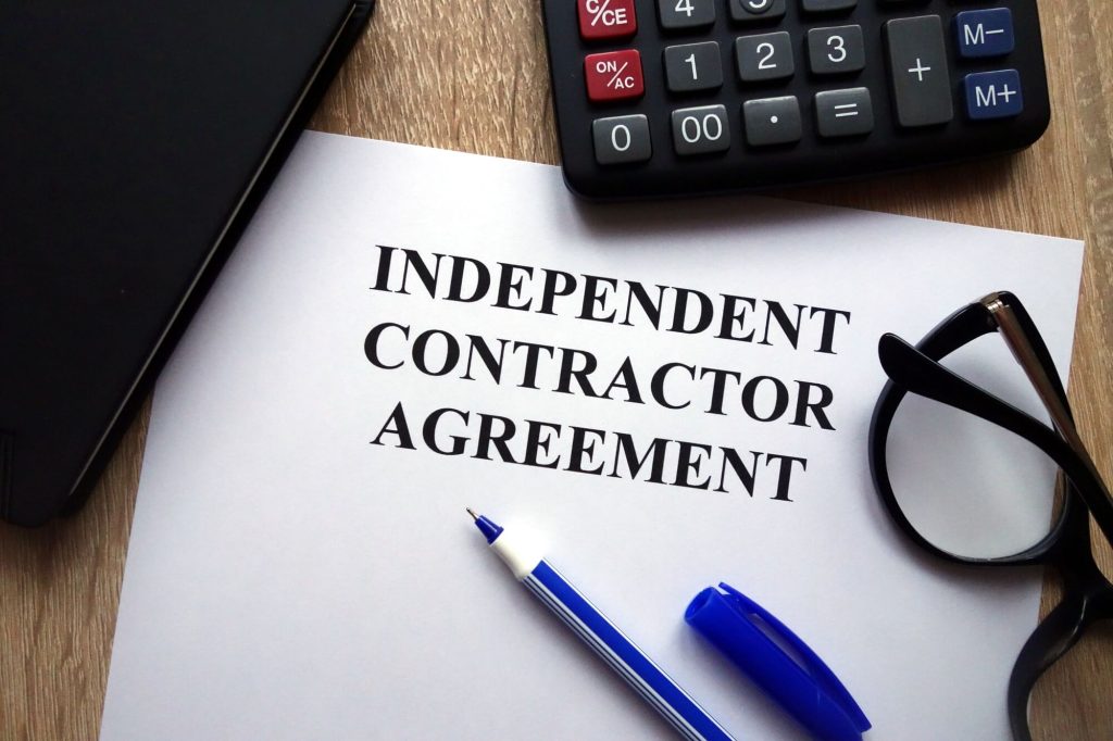 Independent contractor agreement 1099 Payroll 